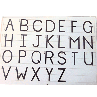 Alphabet Tracing Boards: Upper Case