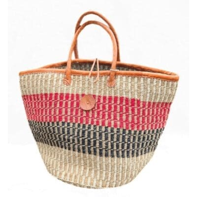 Hand Woven Zambian Baskets- Red